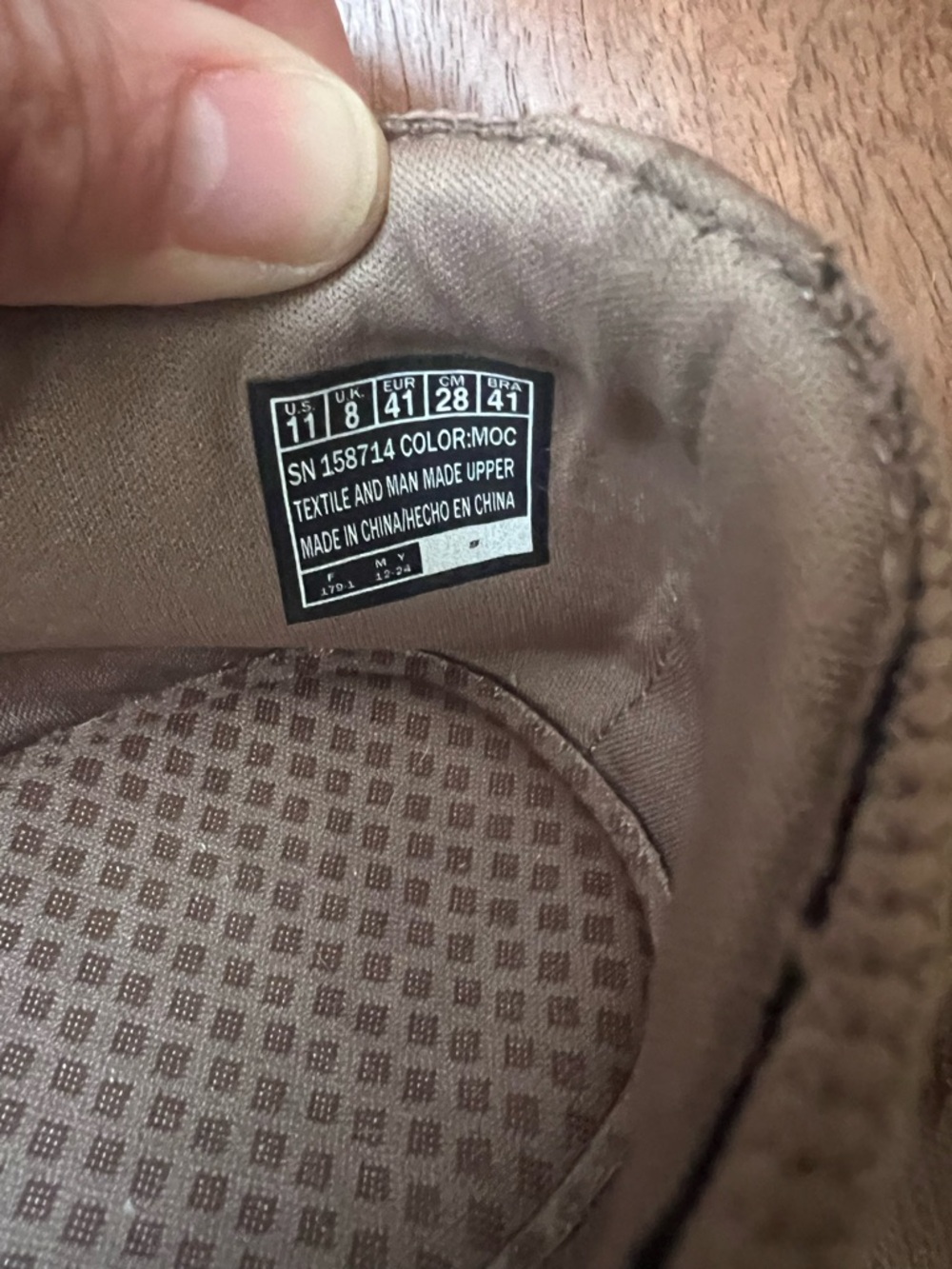 Skechers Taupe Knit Slip-On Loafers with Gold Accent - Picture 6 of 7